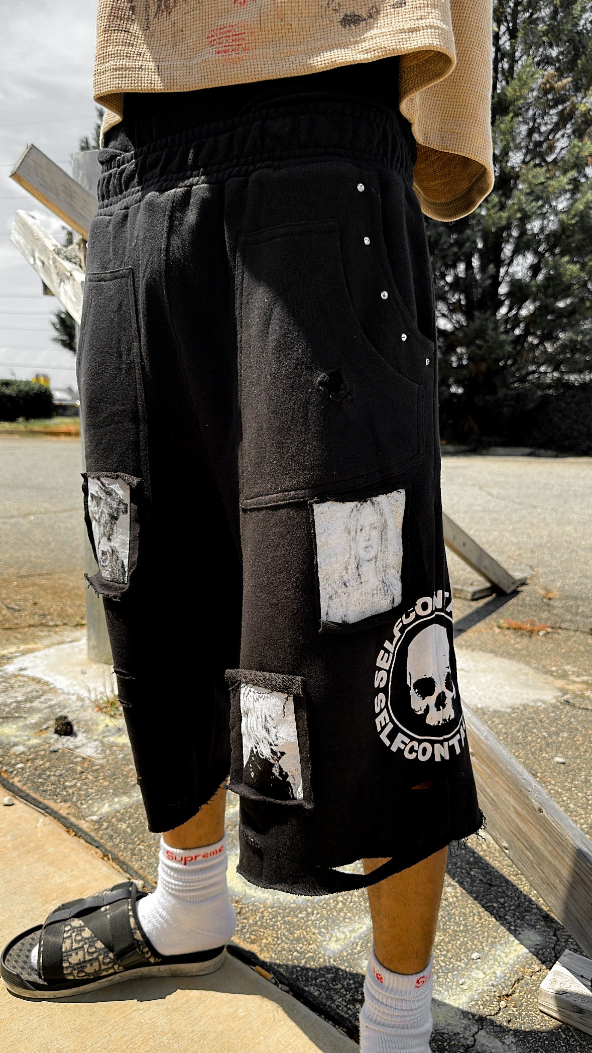 Smoking Kills Shorts ( On Hand Premade )
