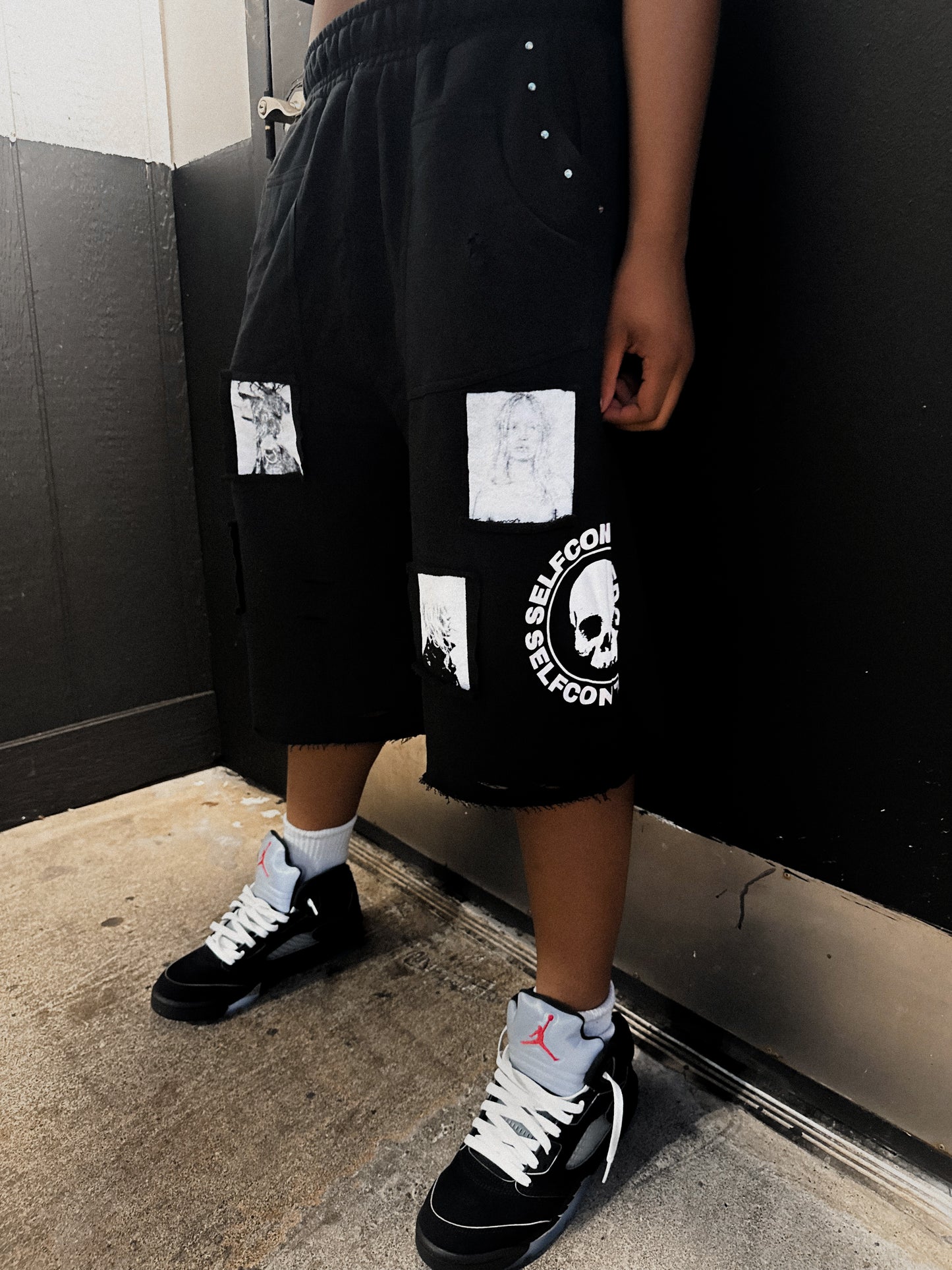 Smoking Kills Shorts ( On Hand Premade )